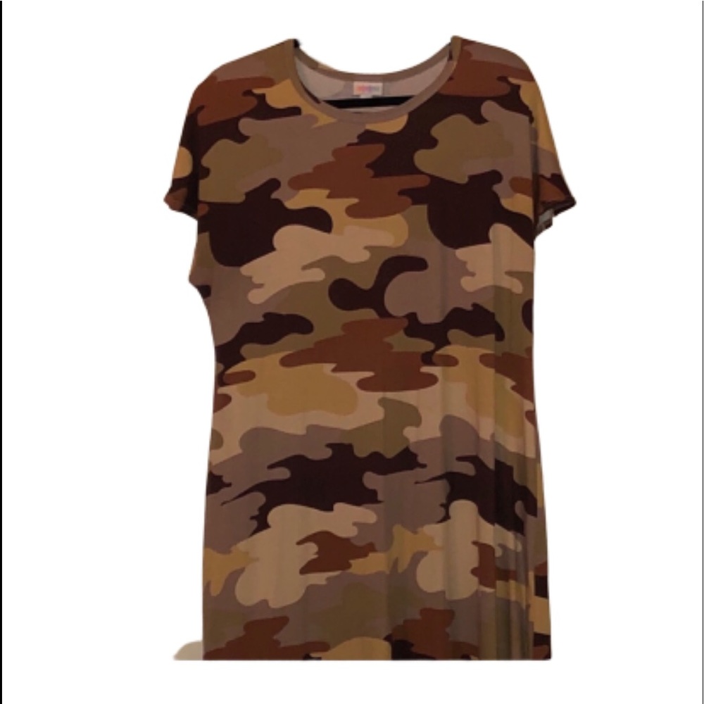 Lularoe Maria Dress Camo Print ! FITS SIZES 18-20